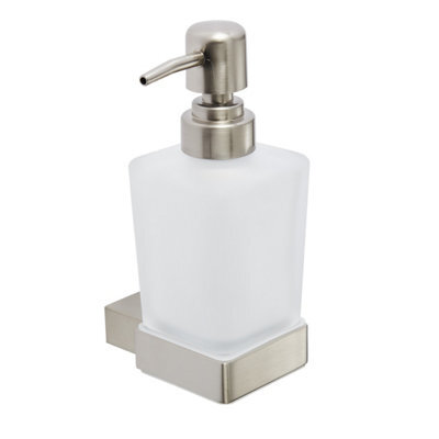 FNX Bathrooms Brushed Nickel Soap Dispenser - Wall-Mounted Modern Design - image 1