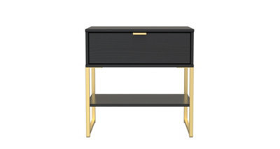 Madrid Open Lamp Table In Black Ash (Ready Assembled) - image 1