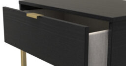 Madrid Open Lamp Table In Black Ash (Ready Assembled) - thumbnail 5