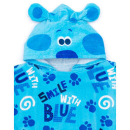 Blues Clues & You Childrens/kids Repeat Print Hooded Towel Blue (One Size) - thumbnail 3