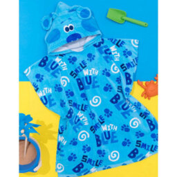 Blues Clues & You Childrens/kids Repeat Print Hooded Towel Blue (One Size) - thumbnail 2