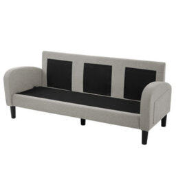 Matteo Modular L-Shaped Corner Sofa With Chaise Lounge - 3 Seater, Grey Cotton-Linen Fabric, 166X118X77Cm, Durable Design - thumbnail 9
