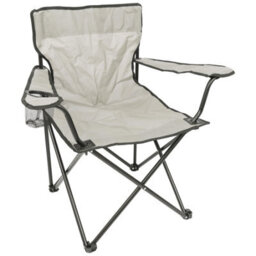 Harbour Housewares Folding Canvas Camping Chairs - Matt Black/beige - Pack Of 2 - thumbnail 5
