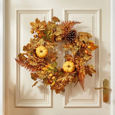 Garden Greatness Decorative Autumn Cones And Berries Wreath - image 1
