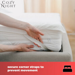 Cozy Nights Cozy Night Single Size Electric Blanket Heated With 3 Heat Settings - Quick Fit Underblanket - Fleece Material Machine Washable - thumbnail 4