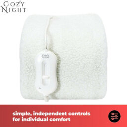 Cozy Nights Cozy Night Single Size Electric Blanket Heated With 3 Heat Settings - Quick Fit Underblanket - Fleece Material Machine Washable - thumbnail 2