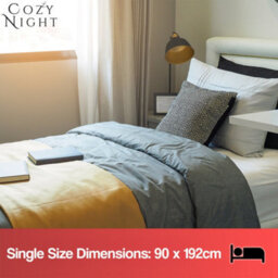 Cozy Nights Cozy Night Single Size Electric Blanket Heated With 3 Heat Settings - Quick Fit Underblanket - Fleece Material Machine Washable - thumbnail 9