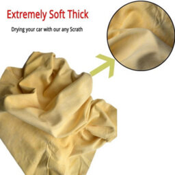 Taps2Traps Genuine Large Chamois Leather Car Drying Towel Absorbent Washing Cleaning - 30Cm - thumbnail 4