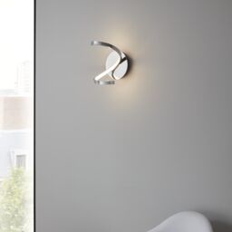 GoodHome Pegmati Chrome Effect Led Wall Light - thumbnail 2