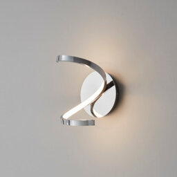 GoodHome Pegmati Chrome Effect Led Wall Light - thumbnail 1