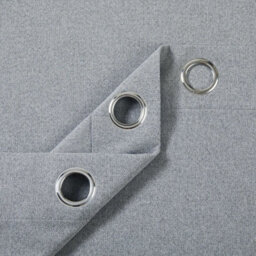 Luxury Ameha Linen Texture 100% Blackout Curtain,135Gsm Thermal & Energy Efficient Single Panel 66'x84' Grey Curtain Uk Home Décor - thumbnail 9