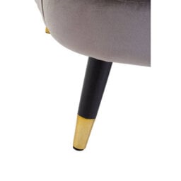 Orsina Mink Velvet Scalloped Chair, Long-Lasting Scallop Chair Velvet, Body Supportive Scalloped Armchair - thumbnail 7
