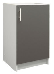 Jd Greta Kitchen Base Unit 500mm Storage Cabinet With Door Shelf 50Cm - Dark Grey Matt - thumbnail 1