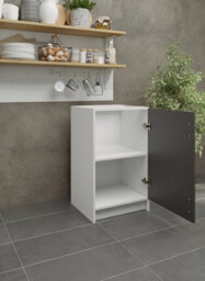 Jd Greta Kitchen Base Unit 500mm Storage Cabinet With Door Shelf 50Cm - Dark Grey Matt - thumbnail 2