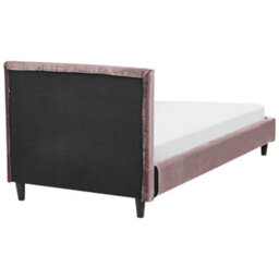 Beliani Bed Velvet Fitou 90 X 200 Cm (Eu Single) Pink - thumbnail 6