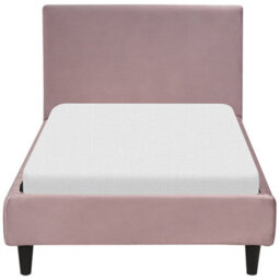 Beliani Bed Velvet Fitou 90 X 200 Cm (Eu Single) Pink - thumbnail 5