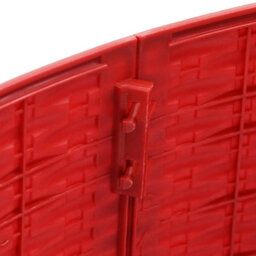 Vidaxl Christmastreeskirt Red 65 X 24 Cm Plastic - thumbnail 6