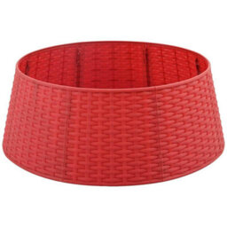 Vidaxl Christmastreeskirt Red 65 X 24 Cm Plastic - thumbnail 4