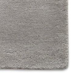 Grey Rug Handmade Luxurious Modern Plain Wool Abstract Rug For Bedroom & Living Room-120Cm X 170Cm - thumbnail 4