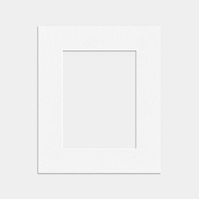 Ak Frames 12X10 White Picture Mounts To Fit 8X6 Aperture Size - Mount Board Only (No Frame Included) - image 1