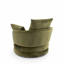 Accent Swivel Chair In Sage Green Velvet - thumbnail 6