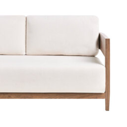 Beliani Garden Sofa 3 Seater Sampieri Metal Brown - thumbnail 8