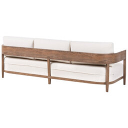 Beliani Garden Sofa 3 Seater Sampieri Metal Brown - thumbnail 5