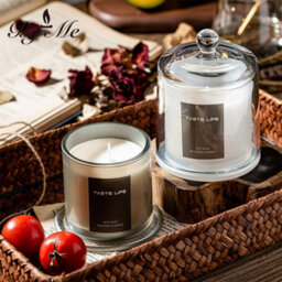Living And Home Grey Smokeless Soy Wax Scented Jar Candle Christmas Table Candle Lychee And White Tea 850G - thumbnail 2