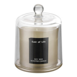 Living And Home Grey Smokeless Soy Wax Scented Jar Candle Christmas Table Candle Lychee And White Tea 850G - thumbnail 4