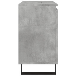 Berkfield Bathroom Cabinet Concrete Grey 58X33X60 Cm Engineered Wood - thumbnail 5