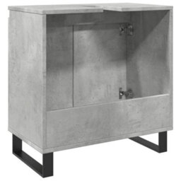 Berkfield Bathroom Cabinet Concrete Grey 58X33X60 Cm Engineered Wood - thumbnail 6