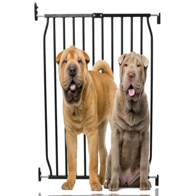Bettacare Extra Tall Eco Screw Fit Pet Gate, Black, 70Cm - 80Cm, Extra Tall Gate 100Cm In Height,  Screw Fitted Dog Gate - image 1