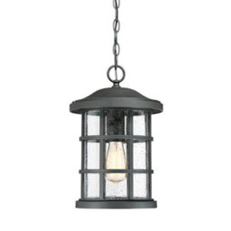 Stylish Outdoor Ip44 Chain Lantern With 1 Bulb - Earth Black Led E27 60W - thumbnail 1