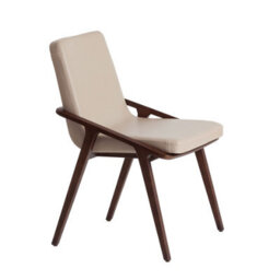 Angel Cerda Stylish Mink Leatherette Dining Chair