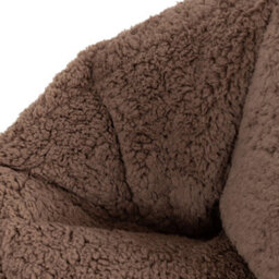 icon 2Pk Kids Armchair Beanbag Berber Mocha - thumbnail 7