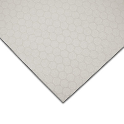 Floordirekt Fairplay Circles Light Grey Cv Sheet Vinyl Flooring Foamed Pvc 2.70mm R10 Bfl-S1 Kitchen Living White 200 X 200 Cm - image 1