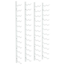 Vidaxl Wall Mounted Wine Rack For 24 Bottles 2 Pcs White Iron - thumbnail 2