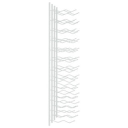 Vidaxl Wall Mounted Wine Rack For 24 Bottles 2 Pcs White Iron - thumbnail 5
