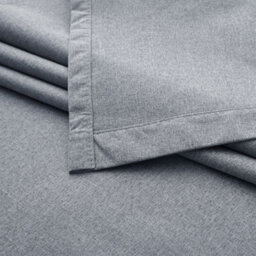 Bedlooms Grey Linen Curtain 100% Blackout Thermal Insulated Eyelet Curtain (Pair) 46 X 54 Inches With Tie Back Two - thumbnail 7