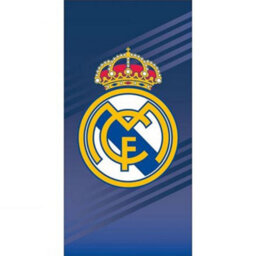 Real Madrid Cf Crest Beach Towel Blue (One Size)