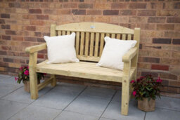 Forest Garden Harvington Wooden Garden 4Ft Bench - thumbnail 1