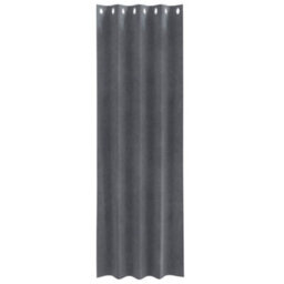 Berkfield Blackout Curtains With Eyelets 2 Pcs Super Light Grey Velvet - thumbnail 3