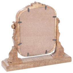 Beliani Rustic Makeup Mirror Diszna Brown - thumbnail 7