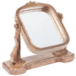 Beliani Rustic Makeup Mirror Diszna Brown - thumbnail 5