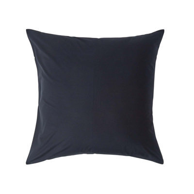 Homescapes Black Continental Egyptian Cotton Pillowcase 200 Tc, 80 X 80 Cm - image 1