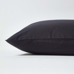 Homescapes Black Continental Egyptian Cotton Pillowcase 200 Tc, 80 X 80 Cm - thumbnail 2