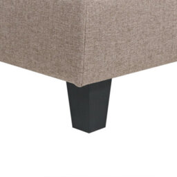 Beliani Modern Ottoman Unstad Fabric Brown - thumbnail 6