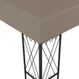 Berkfield Gazebo 6X3 M Taupe Fabric - thumbnail 4