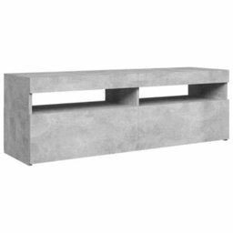 Vidaxl Tv Cabinet With Led Lights Concrete Grey 120X35X40 Cm - thumbnail 7