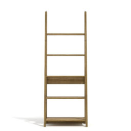 LPD Tiva Oak Ladder Bookcase - Stylish Leaning Design With 5-Tier Shelving For Modern Storage W 64 X L 38.6 X H 175.4 Cm - thumbnail 4